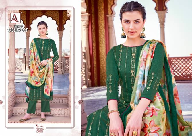 Alok Mehroof New Regular Wear Rayon Ready Made Jam Cotton Collection